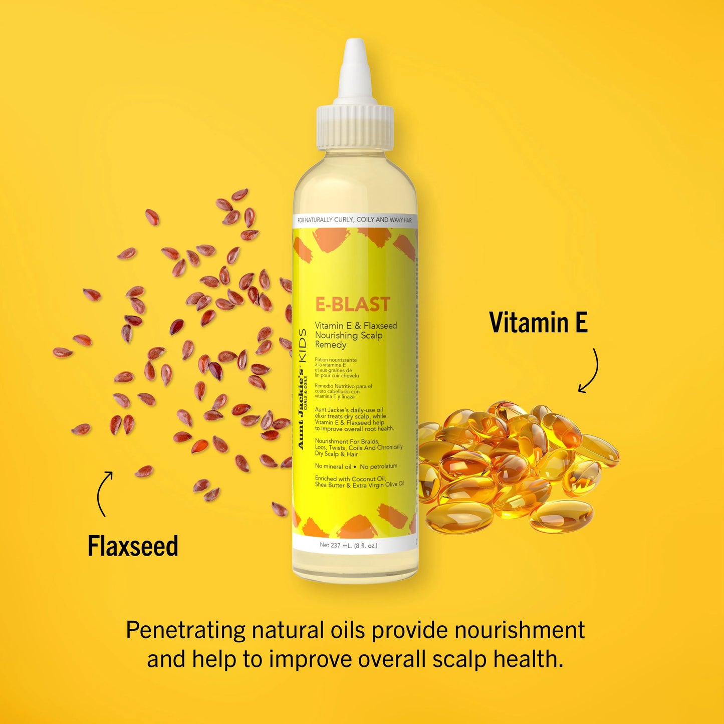 Aunt Jackie's E-Blast Vitamin E & Flaxseed Nourishing Scalp Remedy 237 ml