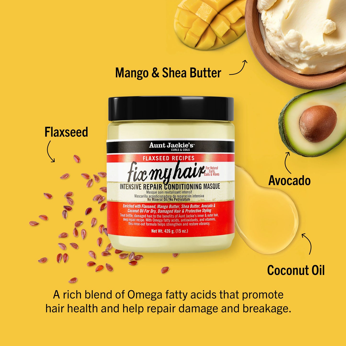 Aunt Jackie's Fix My Hair Intensive Repair Conditioning Masque 426 g