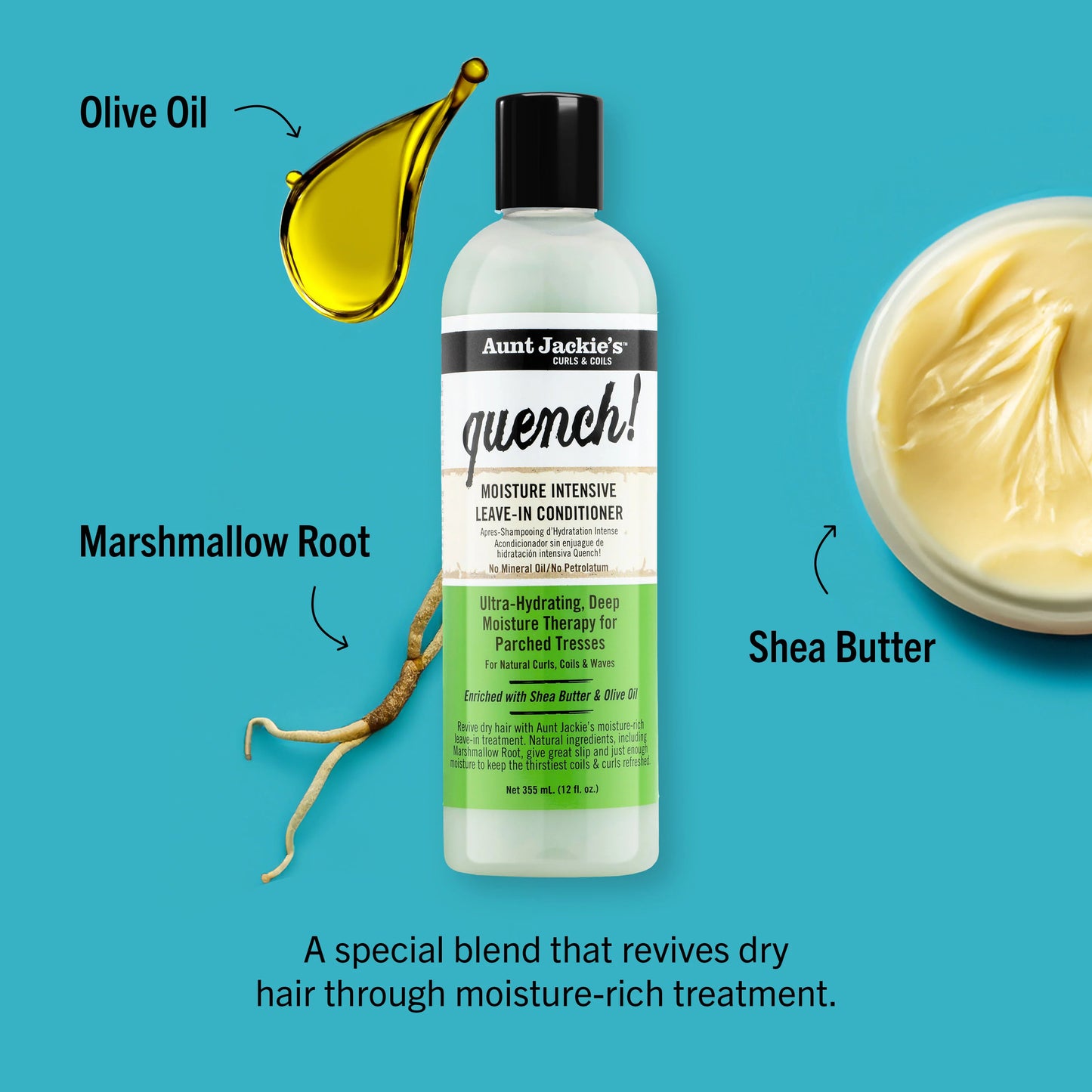 Aunt Jackie's Quench! Moisture Intensive Leave-In Conditioner 355 ml
