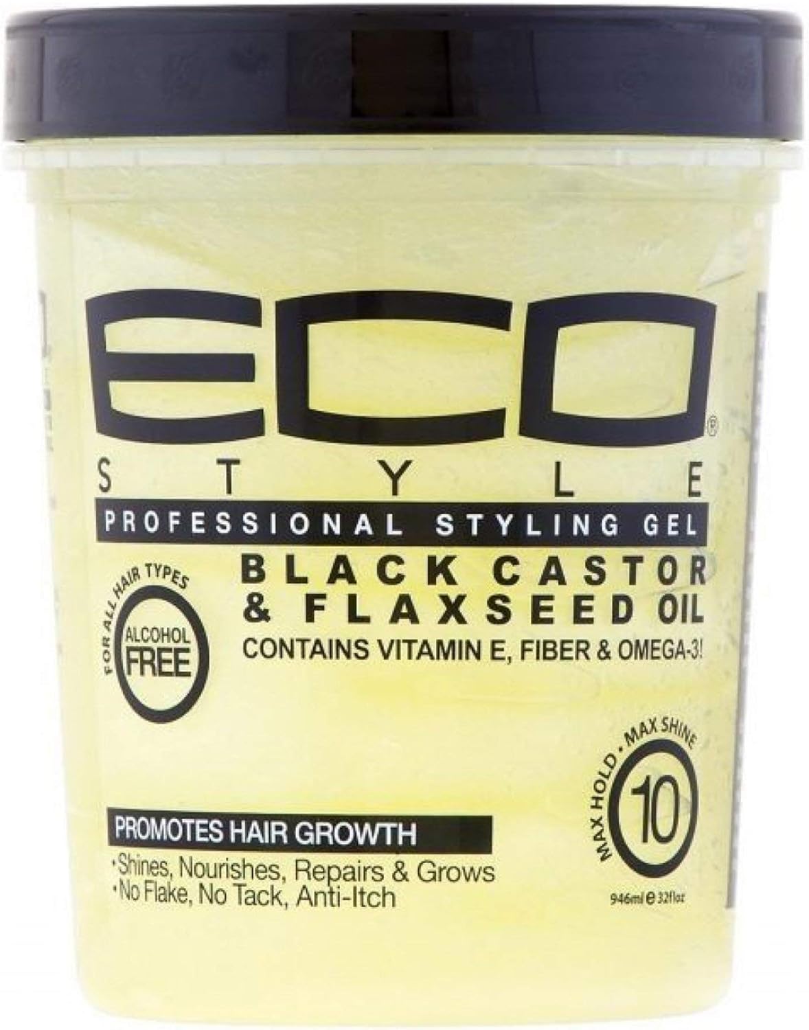 Eco Styler Professional Styling Gel Black Castor & Flaxeed Oil 946ml