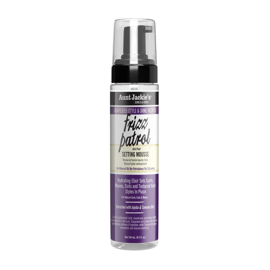Aunt Jackie's Frizz Patrol Anti-Poof Setting Mousse 244 ml