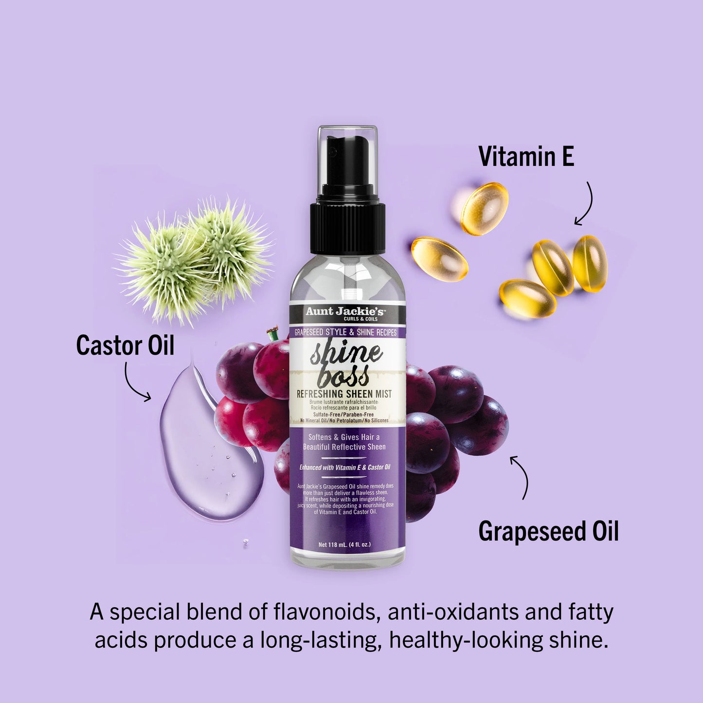 Aunt Jackie's Shine Boss Refreshing Sheen Mist 118 ml