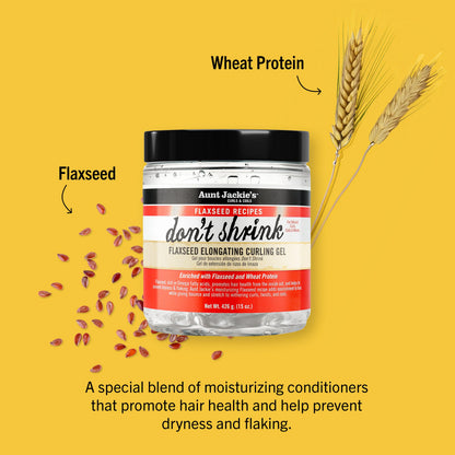 Aunt Jackie's Don't Shrink Flaxseed Elongating Curling Gel 426 g