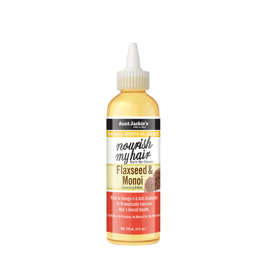 Aunt Jackie's Nourish My Hair – Flaxseed & Monoi Natural Growth Oil Blend 118 ml