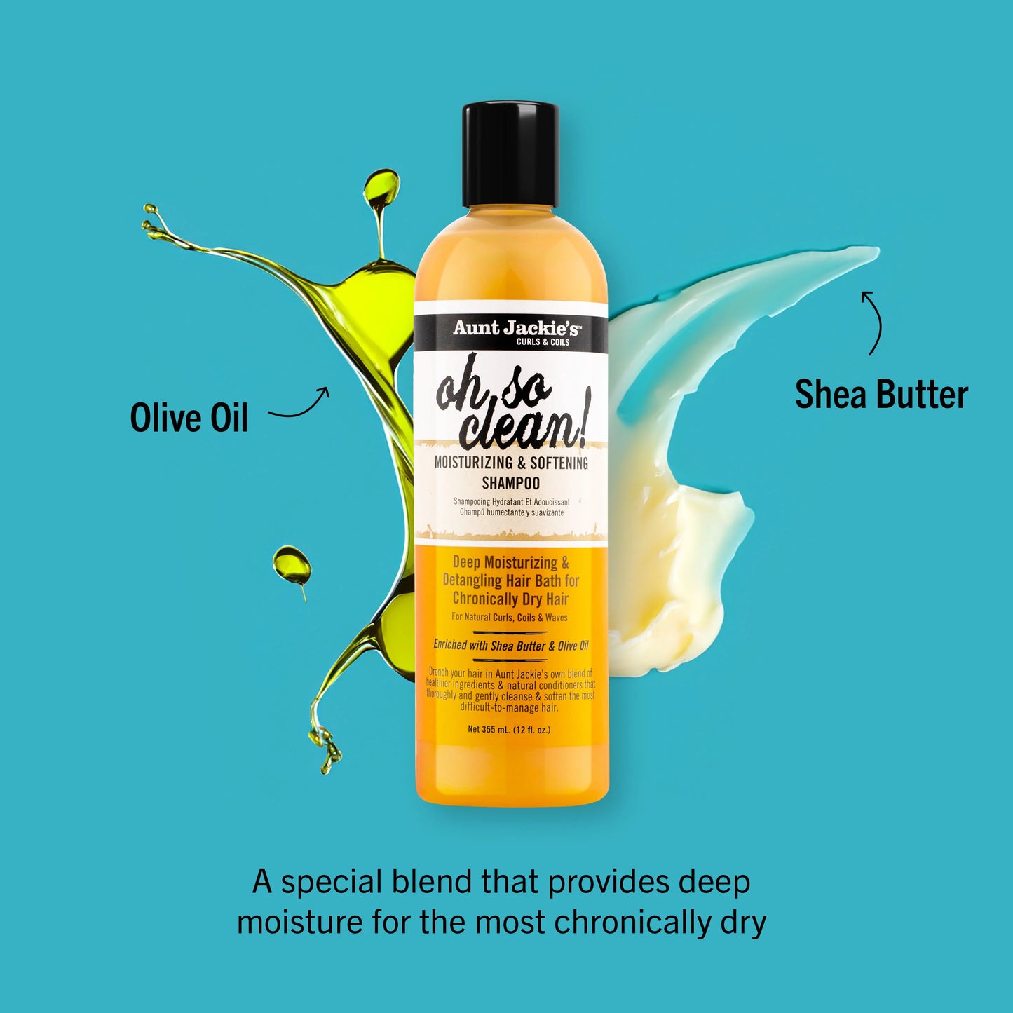 Aunt Jackie's Oh So Clean! Moisturizing & Softening Shampoo 355 ml