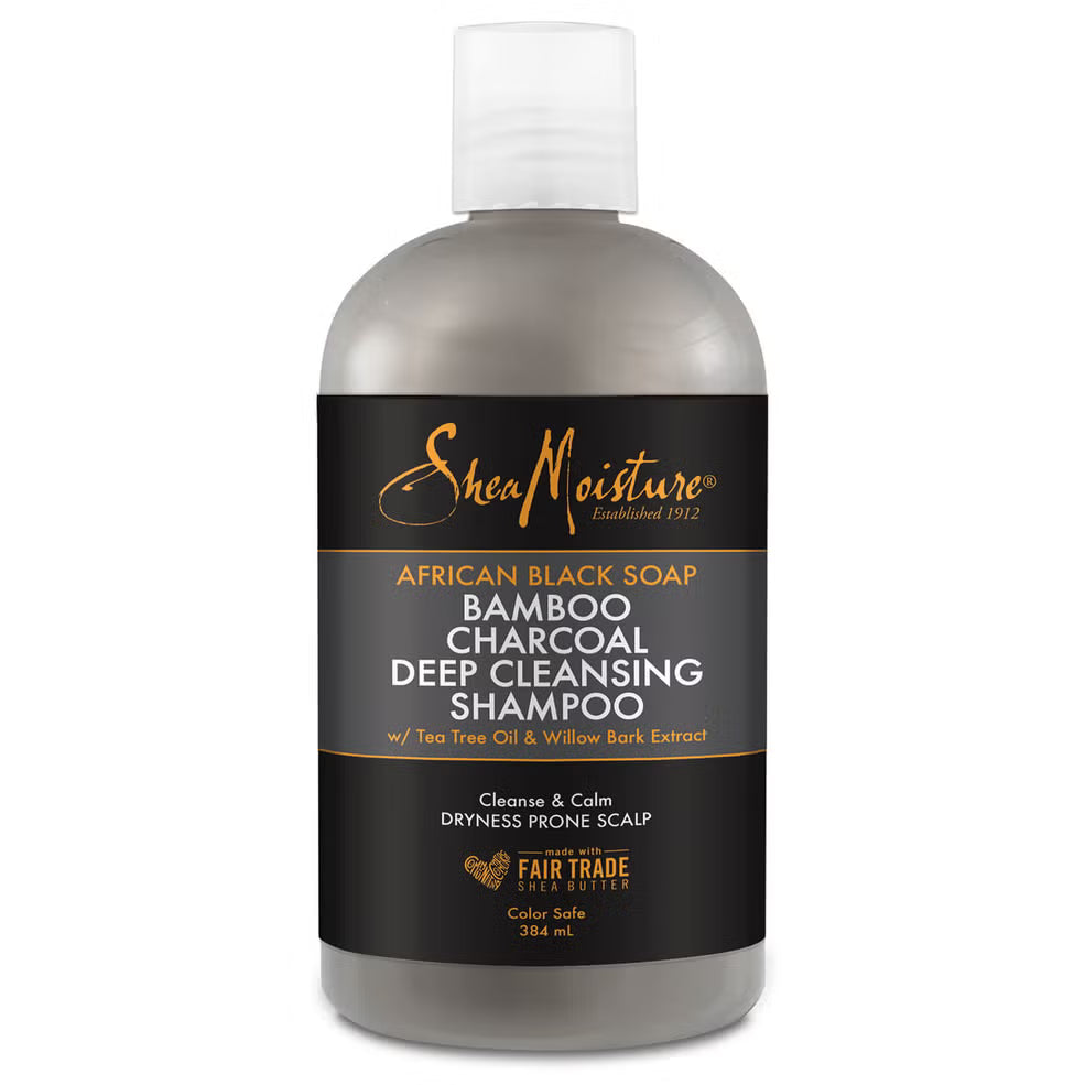 Shea Moisture African Black Soap Bamboo Charcoal Deep Cleasing Shampoo 384ml