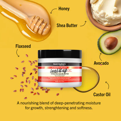 Aunt Jackie's Flaxseed recipes Seal It Up Hydrating Sealing Butter 213g